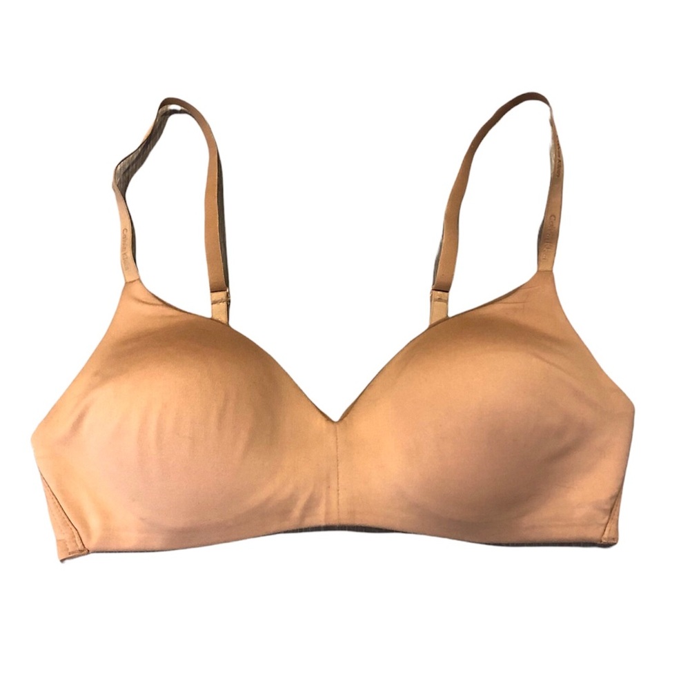 Calvin Klein Form Lightly Lined Demi Bra - Nude, Convertible, Women's Small